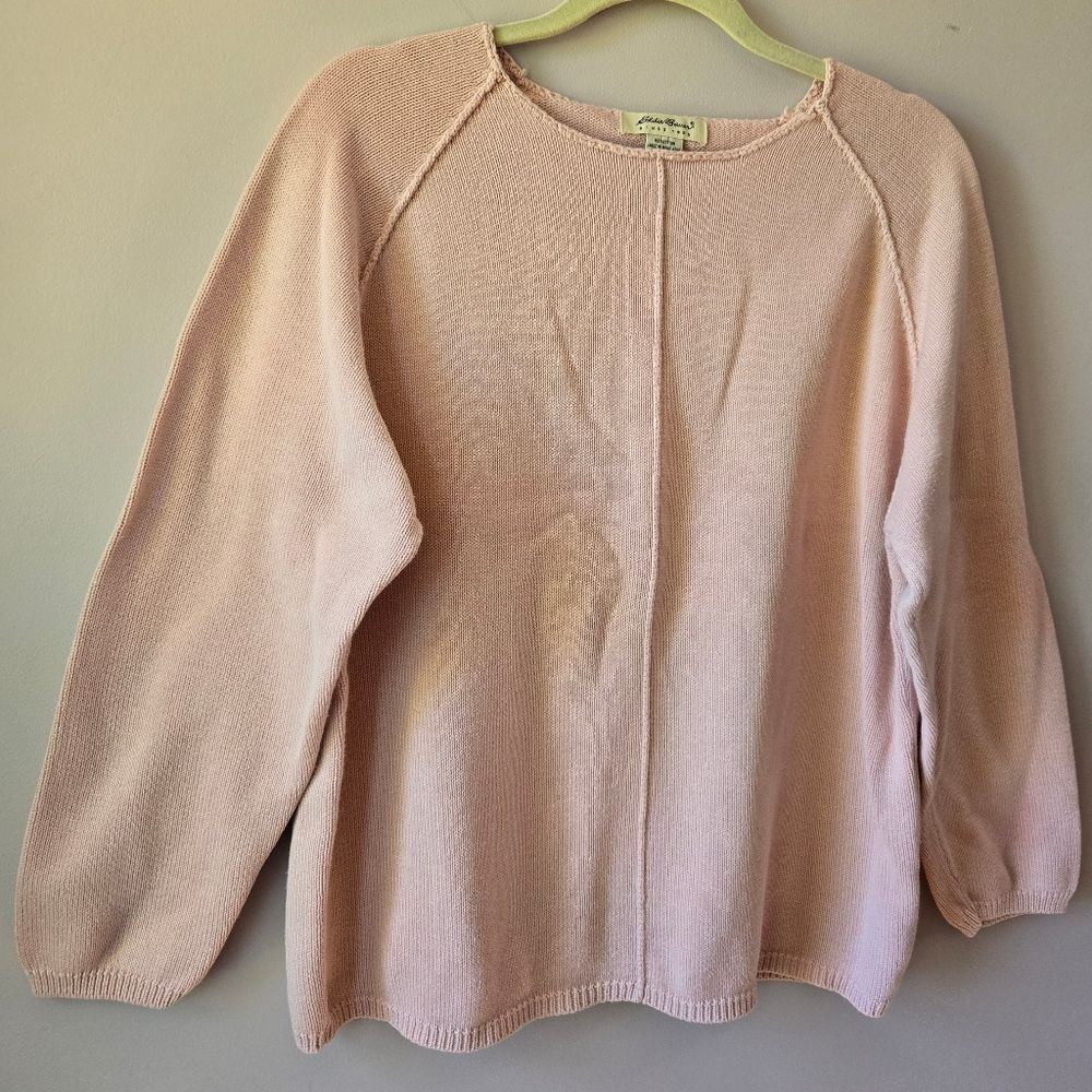 Eddie Bauer Vintage 100% Cotton Shaker Knit Sweater💕💕💕💕